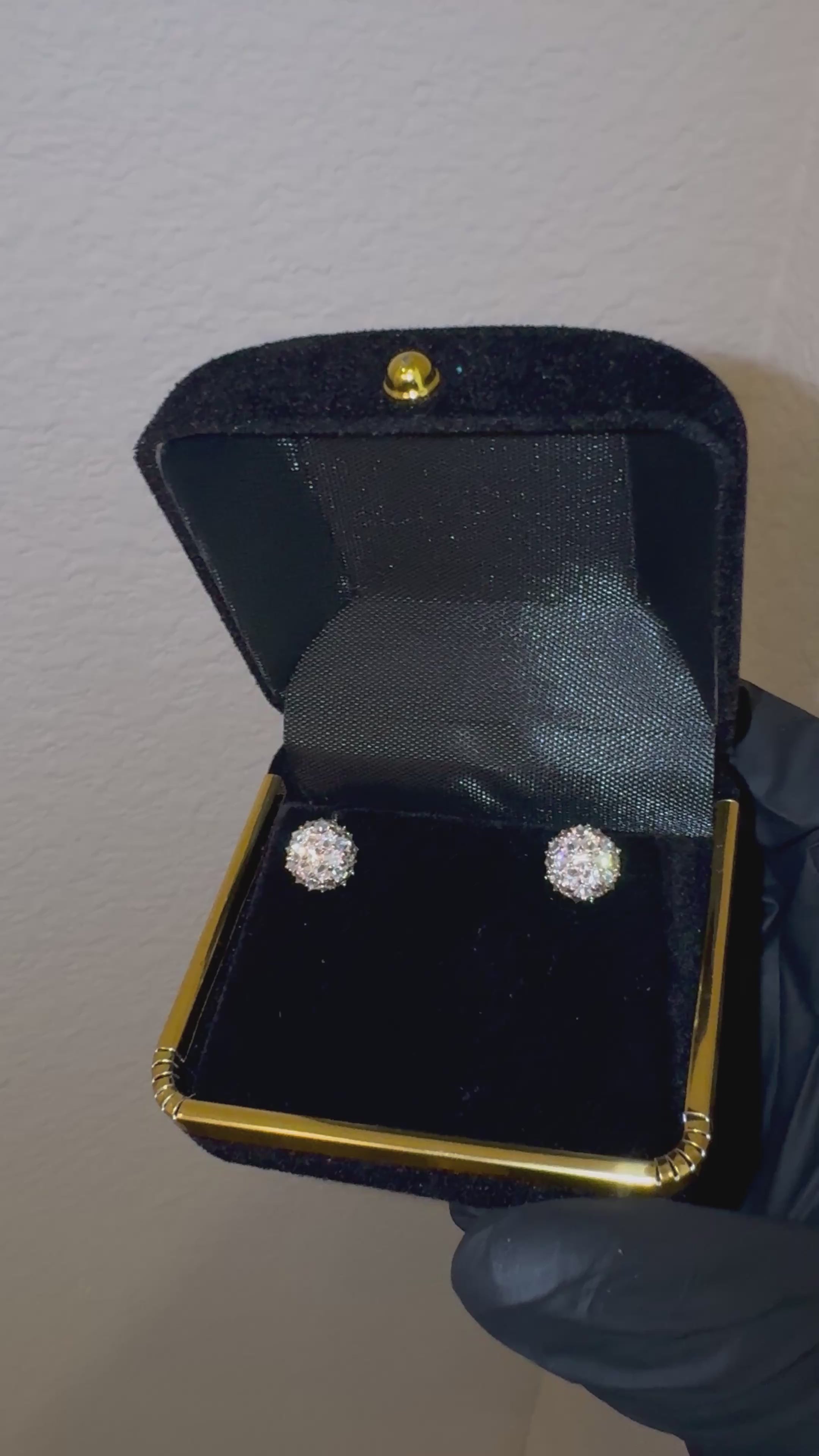 Upside down diamond earrings