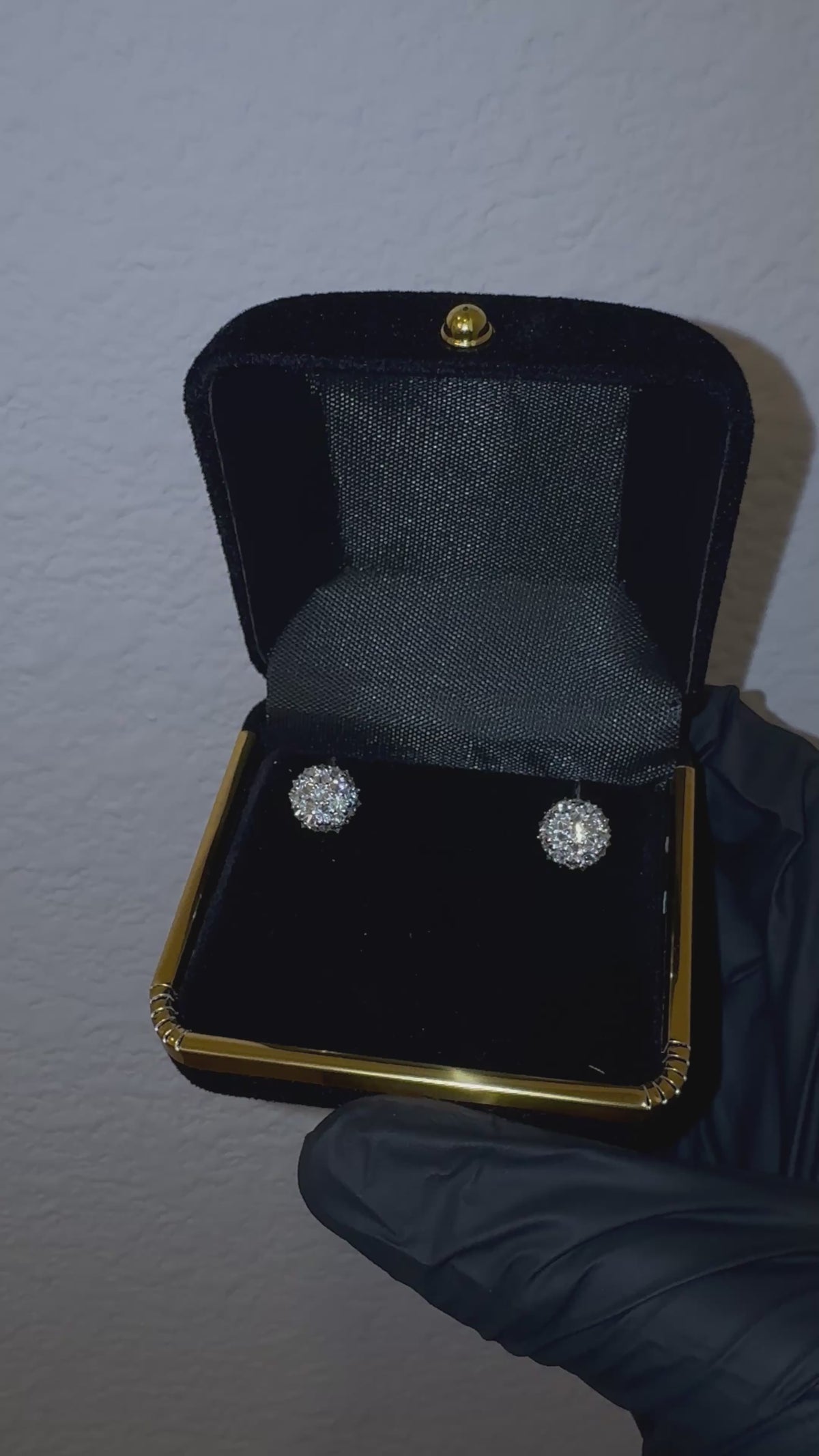 Upside down diamond earrings