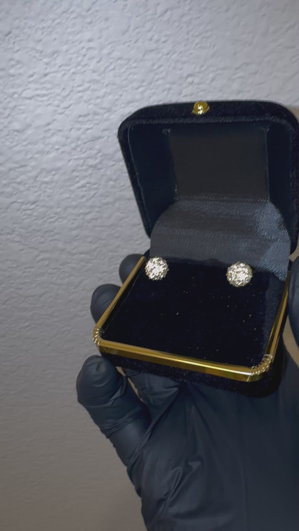 Upside down diamond earrings